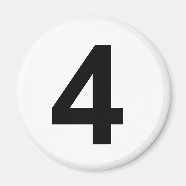 Íman 4 - número quatro (Frente)