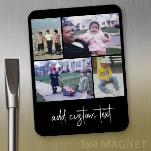 Íman 4 Photo Collage - you can change black color