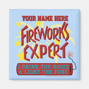 Íman 4o engraçado dos fogos-de-artifício da