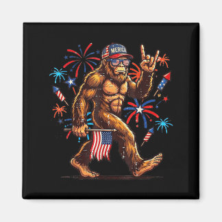Íman 4th of july patriotic american bigfoot sasquatch