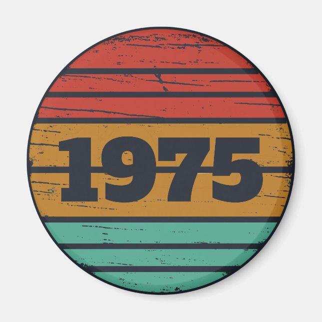 Íman 50ª festa de aniversário personalizada (Frente)