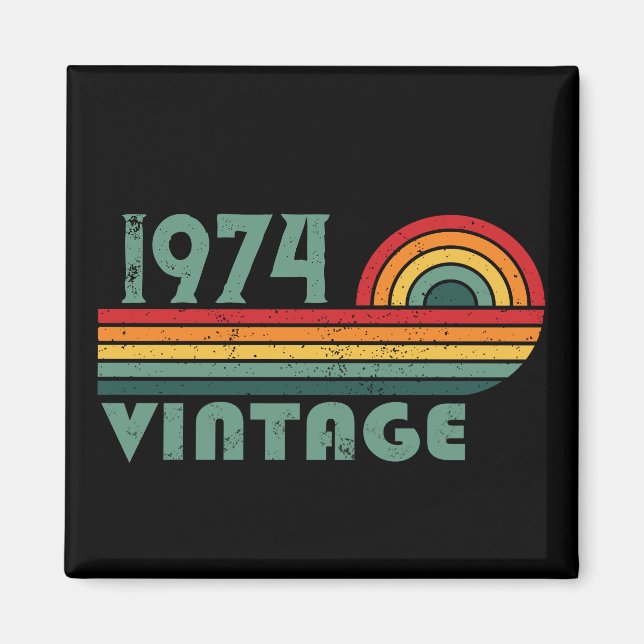 Íman 50ª festa de aniversário personalizada (Frente)