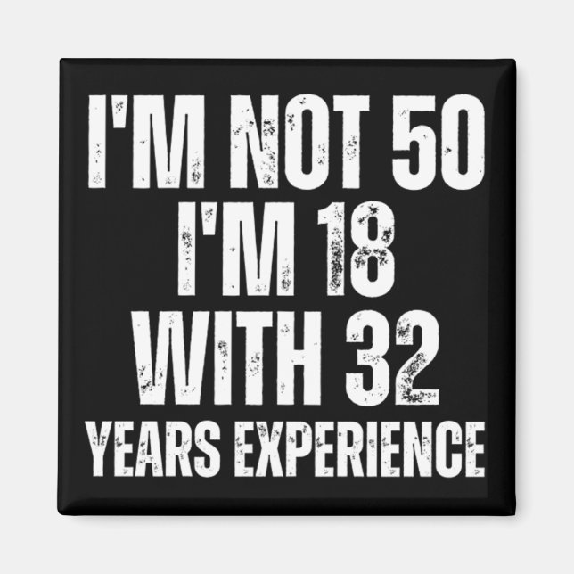 Íman 50º Aniversário Engraçado (Frente)