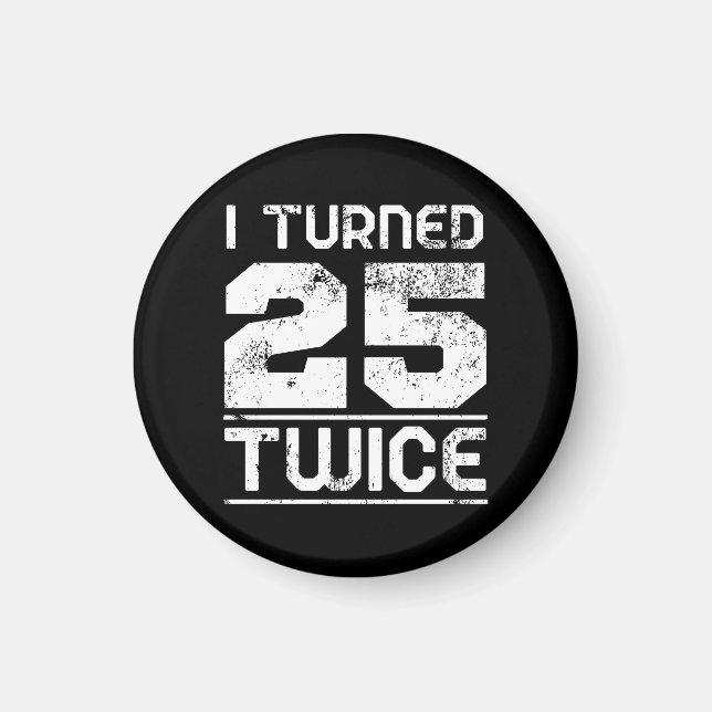 Íman 50º Aniversário Magnet Engraçado (Frente)