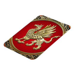 Íman [500] Dourado Griffin sagrado