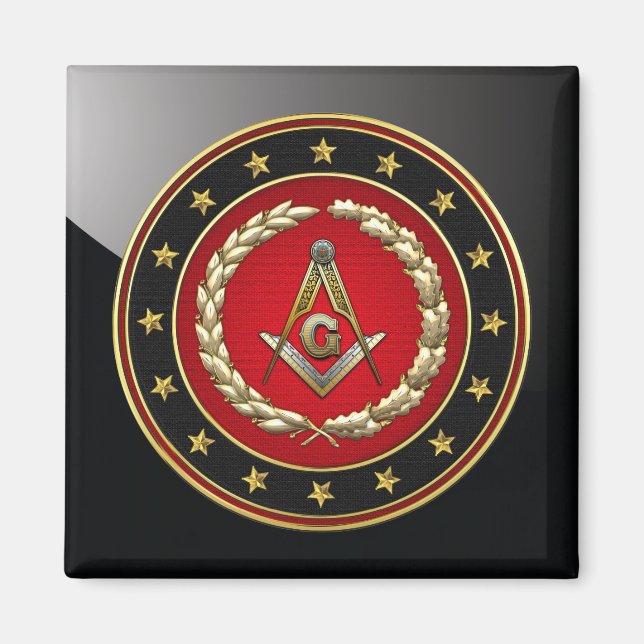 Íman [500] Praça Masônica e bússolas [3º grau] (Frente)