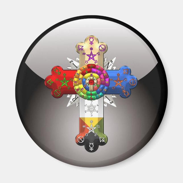 Íman [500] Rosy Cross (Rosa Croix) (Frente)