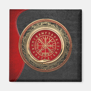 Íman [500] Vegvisir - Bússola Dourada Mágica