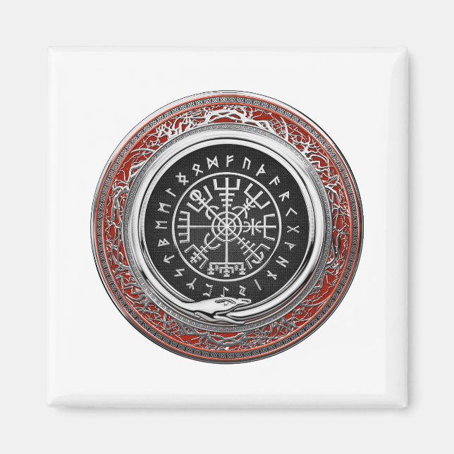 Íman [500] Vegvisir - Bússola mágica de virar prata (Frente)