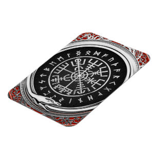 Íman [500] Vegvisir - Bússola mágica de virar prata