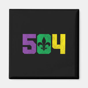 Íman 504 Código de Área Pride Nola Nova Orleans Louisia