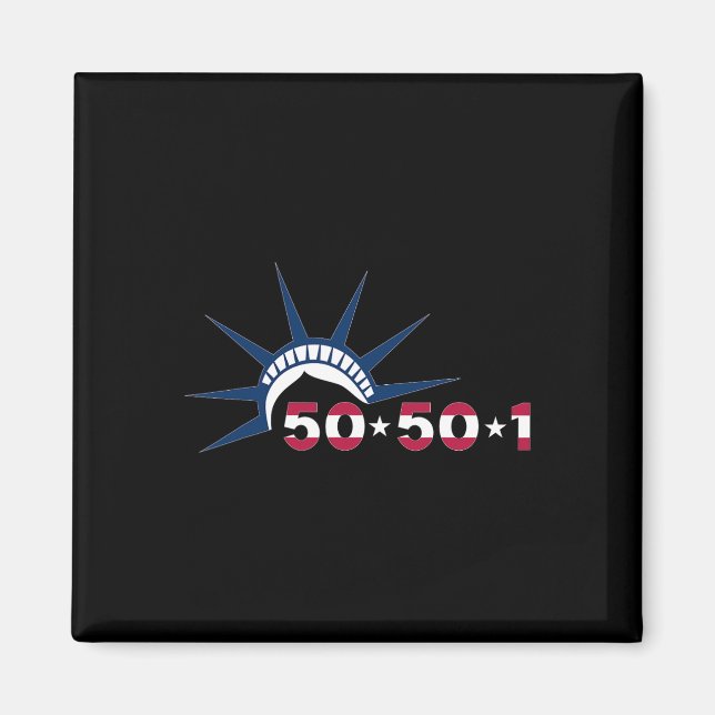 Íman 50501 Estátua Do Movimento De Protesto Da Liberdad (Frente)