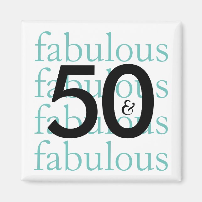 Íman 50 e Fabuloso | Tipografia em preto, branco, lacri (Frente)