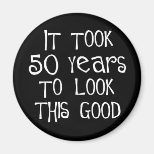 Íman 50th aniversário, 50 anos para olhar isto bom!