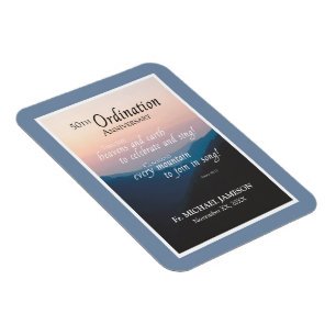 Íman 50th Aniversário de parabéns da classificação