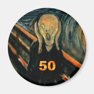 Íman 50th Presentes de aniversário, o gritar 50!