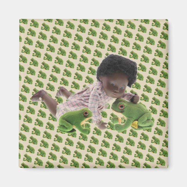 Íman 519 Sasha Cara Black Baby Magnet (Frente)