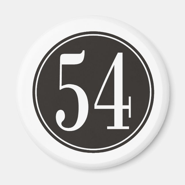 Íman #54 Círculo Preto (Frente)