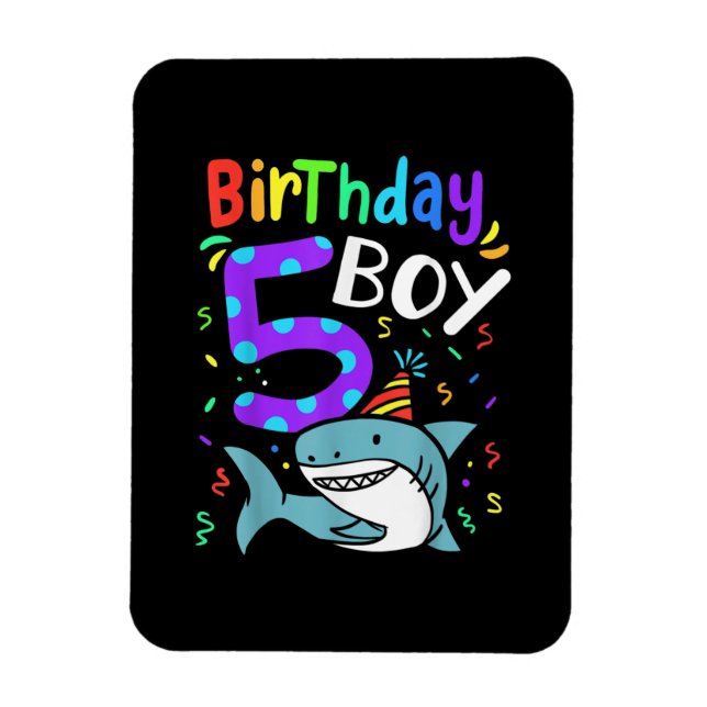 Íman 5 Aniversário De Cinco Anos De Idade, Presentes De (Vertical)