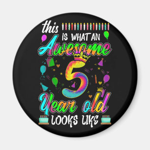 Íman 5 Birthday Incrível De 5 Anos Parece