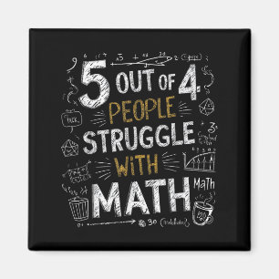Íman 5 de 4 pessoas lutam com matemática piada engraçad