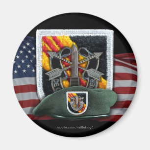 Íman 5 forças especiais grupo flash vietnam magnet vets
