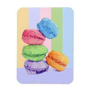 Íman 5 Macarons stripes Flexi Magnet