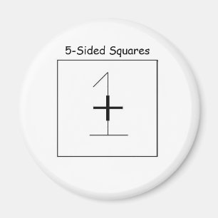 Íman 5-Sided esquadra o ímã oficial do refrigerador