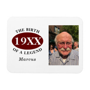 Íman 60º Nascimento De Um Modelo De Foto De Aniversár