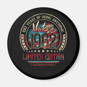 Íman 60 Anos Incrível 60th Birthday Vintage 1962 EUA
