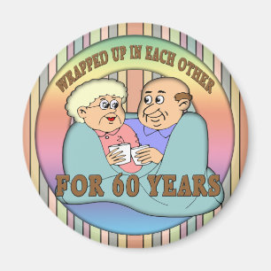 Íman 60th Presentes do aniversário de casamento