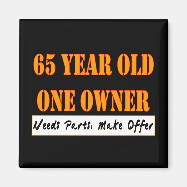 Íman 65 anos, um proprietário - precisa de peças, faça  (Frente)