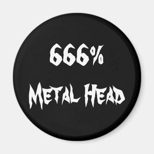 Íman 666% Cabeça de metal