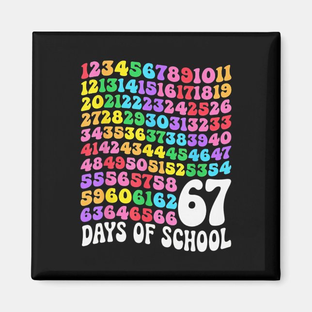 Íman 67º Dia De Aula Professor 67 Dias Matemática Númer (Frente)
