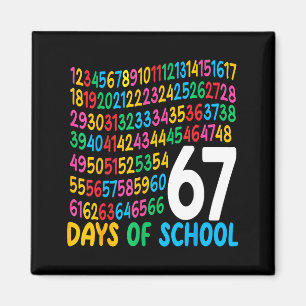 Íman 67º Dia De Escola 67 Números De Matemática Profess