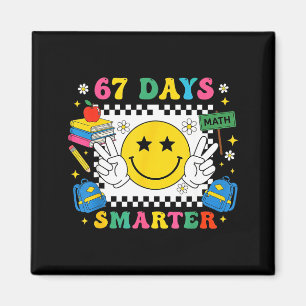 Íman 67º Dia De Escola Engraçado 67 Dias Mais Inteligen