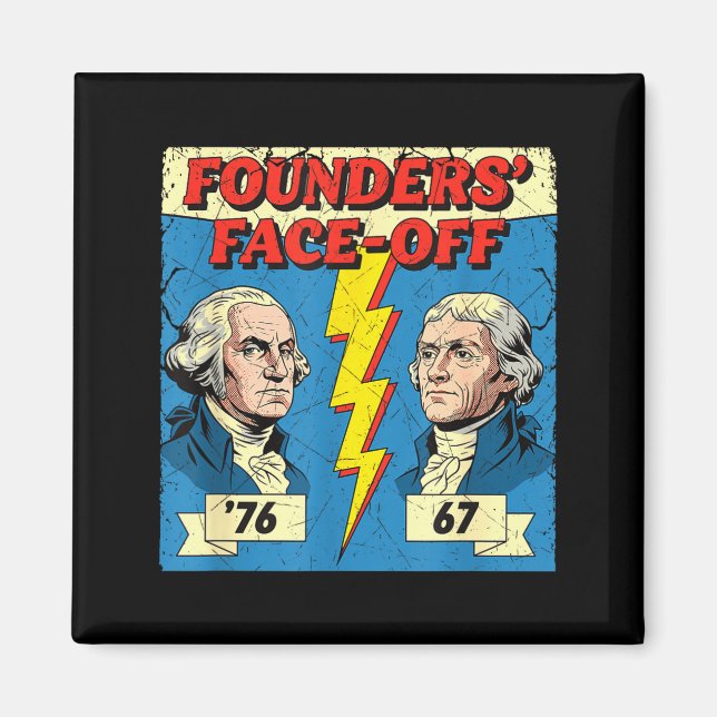 Íman 67 76 George Washington Thomas Jefferson História  (Frente)