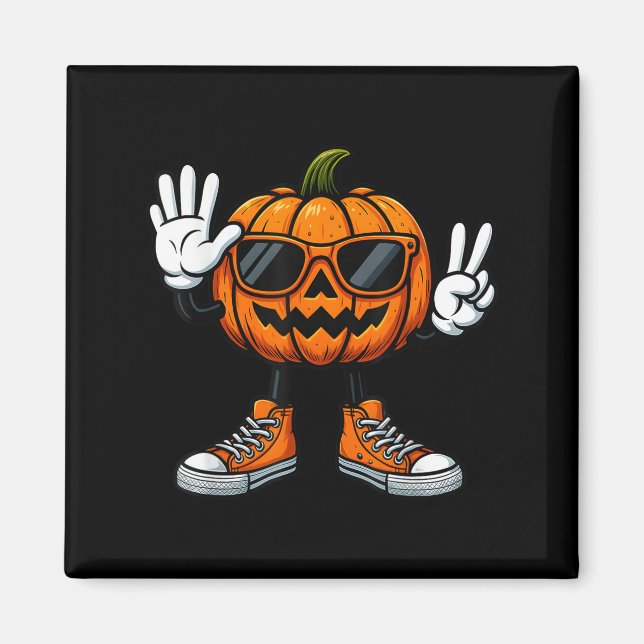 Íman 67 Abóbora de Halloween Engraçado Brainrot Meme Cr (Frente)