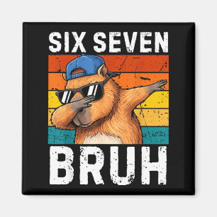 Íman 67 Bruh Meme Engraçado 6 7 Capivara Para Meninos C