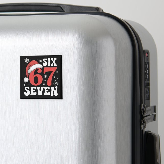 Íman 67 Chapéu de Papai Noel Natal Seis Sete Frases Eng (In Situ (Luggage))