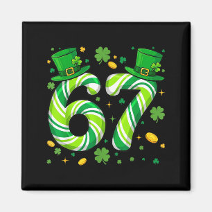 Íman 67 Dia de São Patrício Meme Divertido Seis Sete Me