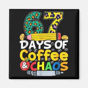 Íman 67 Dias De Escola Café Chao Seis Sete 6 7 Meme T