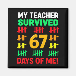 Íman 67 Dias De Escola Crianças 67 Camisa Meninos 6 7 C