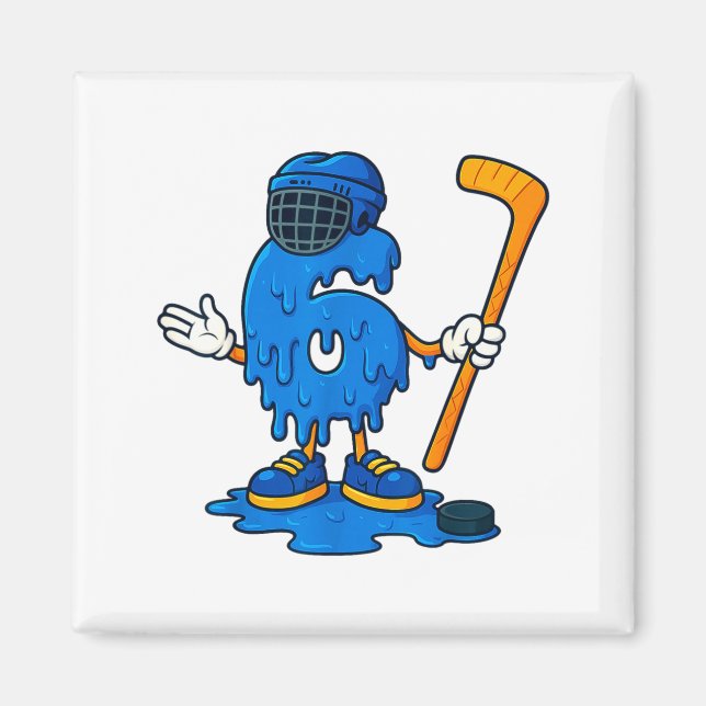 Íman 67 Drip Ice Cream Hockey Player  (Frente)