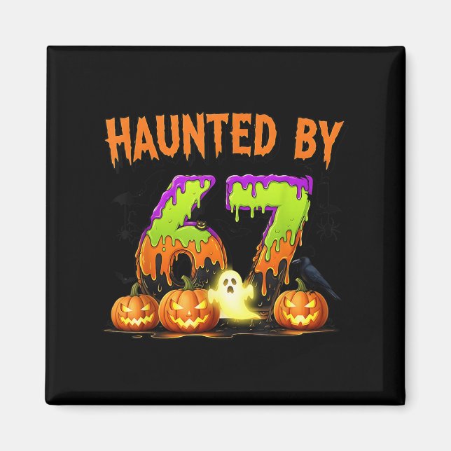 Íman 67 Engraçado Seis Sete Gen Alpha Z Halloween 67 Ha (Frente)