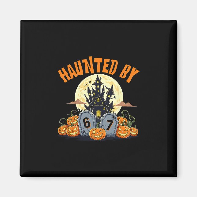 Íman 67 Engraçado Seis Sete Gen Alpha Z Halloween 67 Ha (Frente)