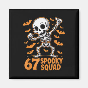 Íman 67 Esquadrão Assustador Esqueleto de Halloween 6 7