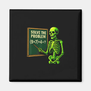 Íman 67 Esqueleto de Halloween de Matemática Meme para 