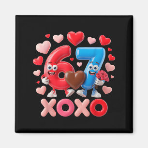 Íman 67 Fofo Casal de Aniversário de Seis Sete Gen Meme