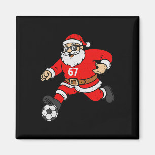 Íman 67 Futebol Papai Noel Seis Sete Meme Natal Esporte